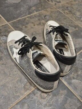 ✨ STUNNING & RARE Golden Goose Super-Star Glitter Sneakers! ✨